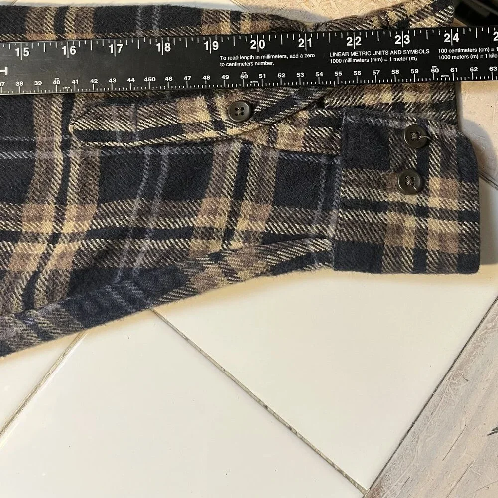 Timberland Men’s XL Plaid Flannel Shirt Long Sleeve Button Front Outdoor Workwea - Picture 5 of 8